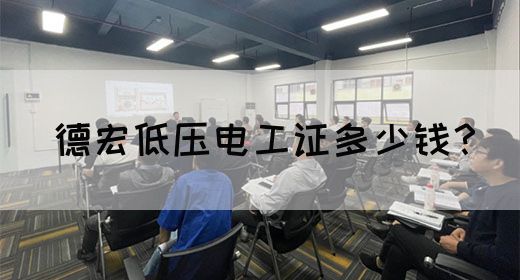 德宏低压电工证多少钱？