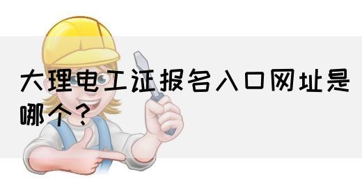 大理电工证报名入口网址是哪个？