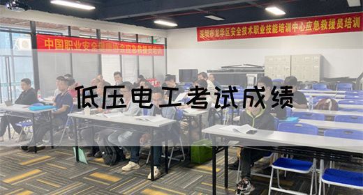 低压电工考试成绩