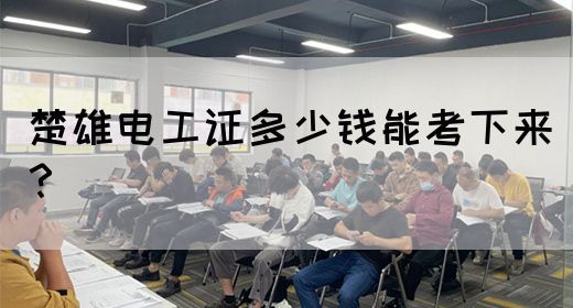 楚雄电工证多少钱能考下来？