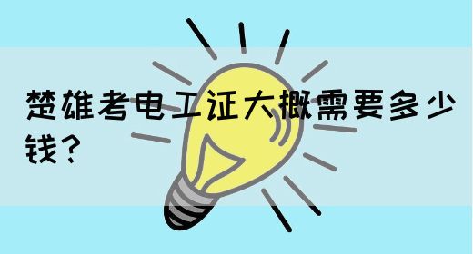 楚雄考电工证大概需要多少钱？