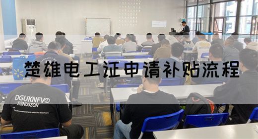 楚雄电工证申请补贴流程
