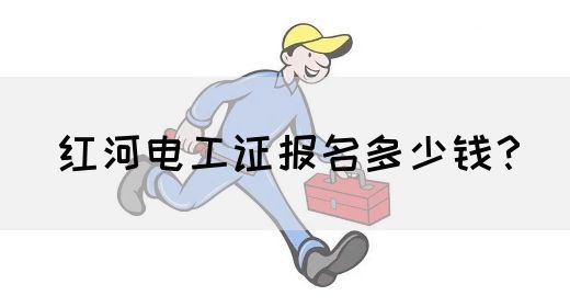 红河电工证报名多少钱？