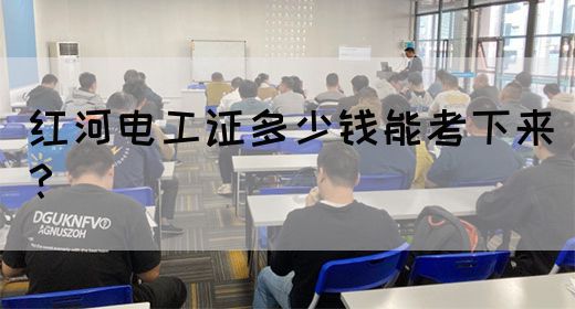 红河电工证多少钱能考下来？