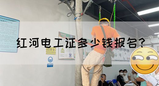 红河电工证多少钱报名？