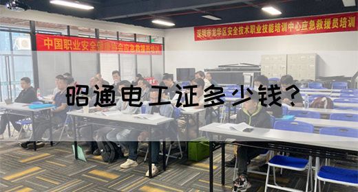 昭通电工证多少钱？(图1)