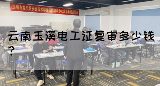 云南玉溪电工证复审多少钱？